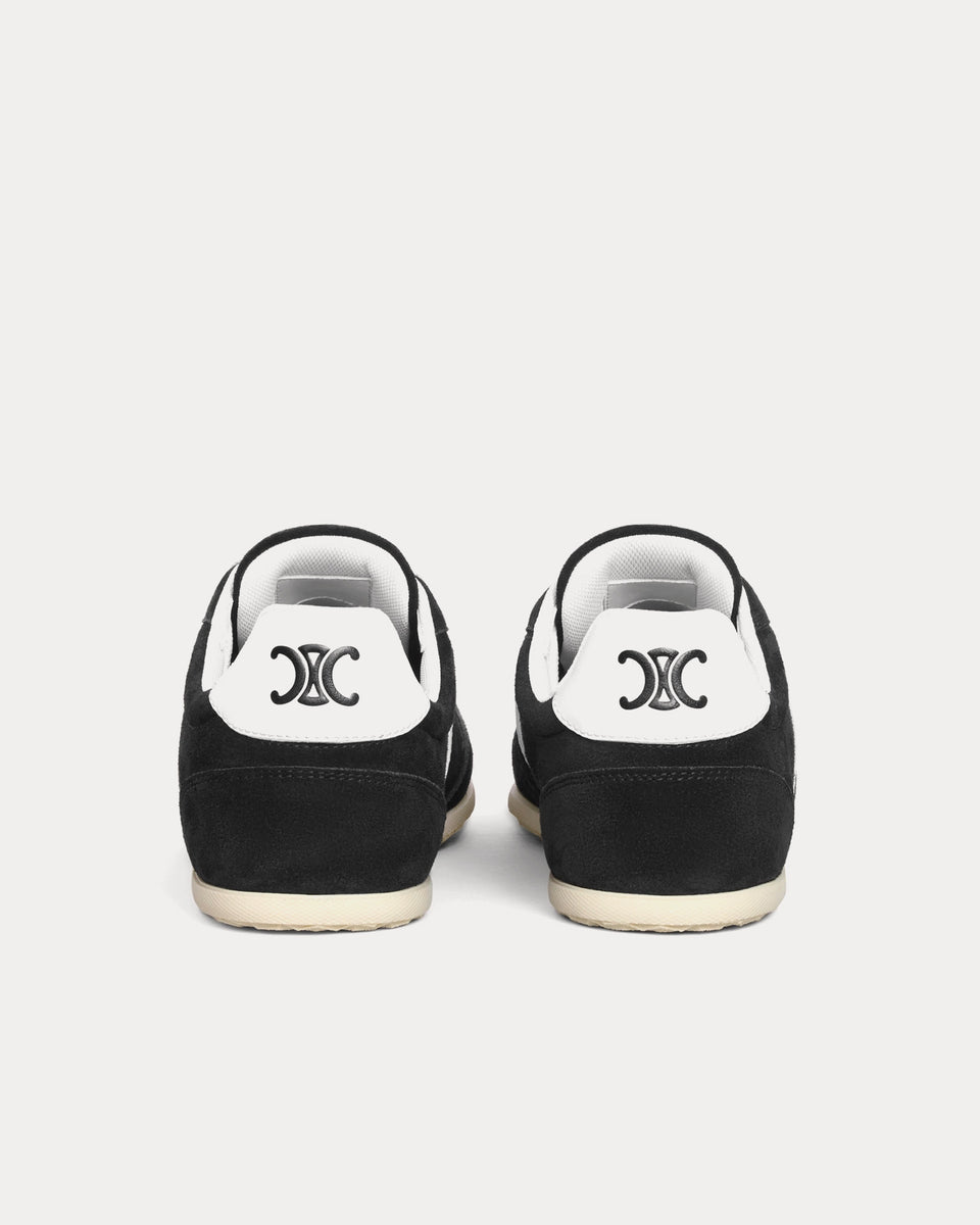 JANE SNEAKERS LOW LACE-UP WITH TRIOMPHE PATCH IN CANVAS AND CALFSKIN NAVY/WHITE LOGO