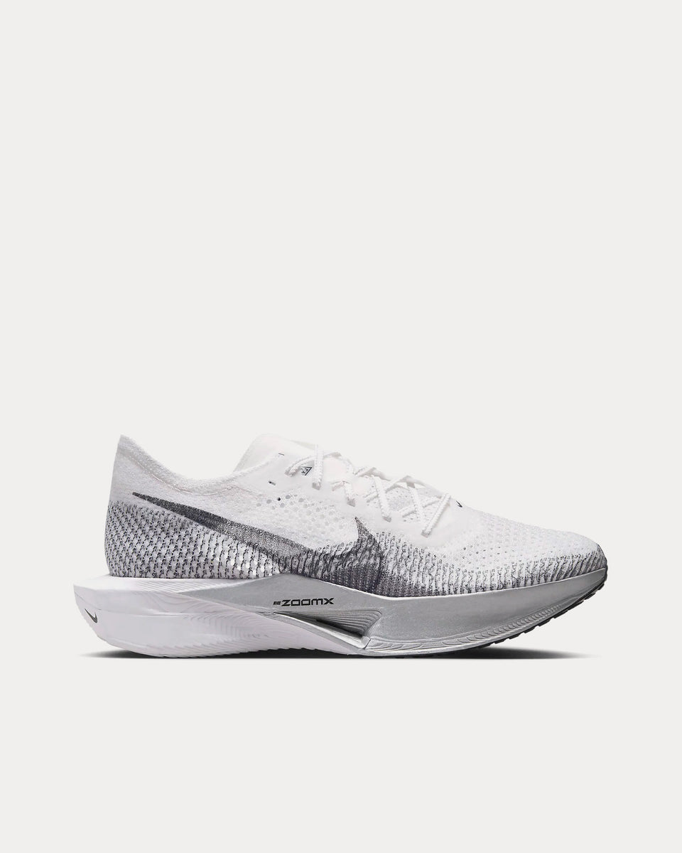 Nike Vaporfly 3 White / Particle Grey / Metallic Silver / Dark Smoke Grey Running Shoes - Sneak