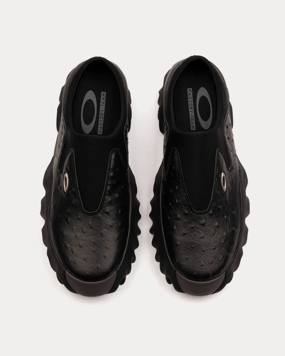 Oakley x Brain Dead Chop Saw Ostrich Black Mules Sneak in Peace