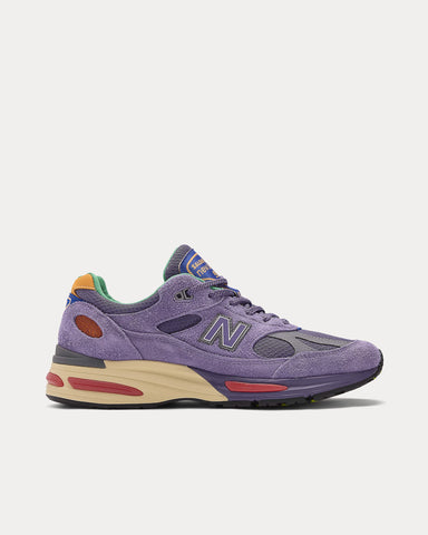 New Balance x Salehe Bembury MADE in UK 991v2 Purple Heart / Mulled Grape / Nautical Blue Low Top Sneakers