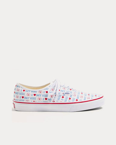 Valentino x Vans Fabric Trainer with Valentino Vans Love Print White Low Top Sneakers
