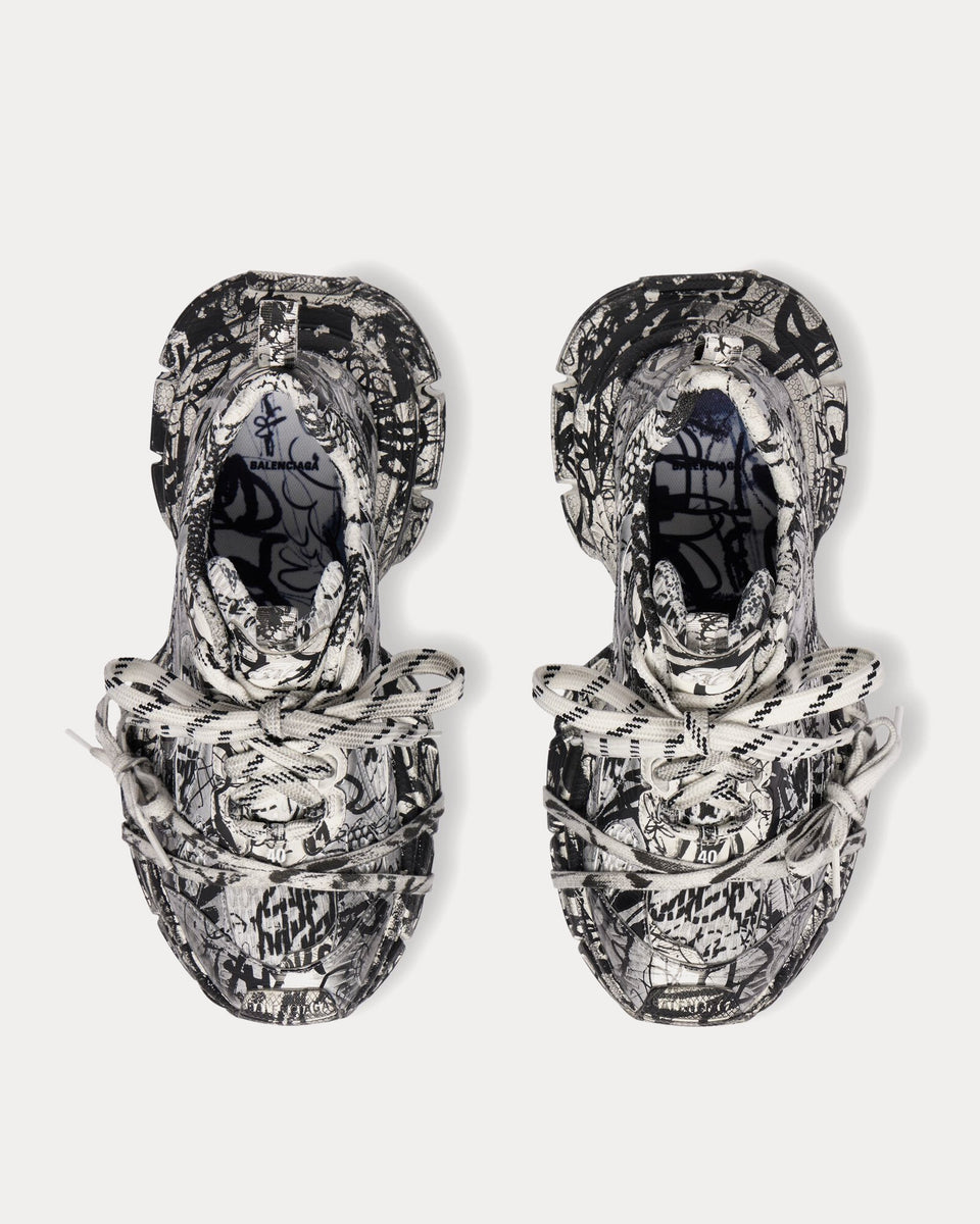 3XL SPORTY SANDALS IN BLACK POLYURETHANE, POLYESTER AND TPU