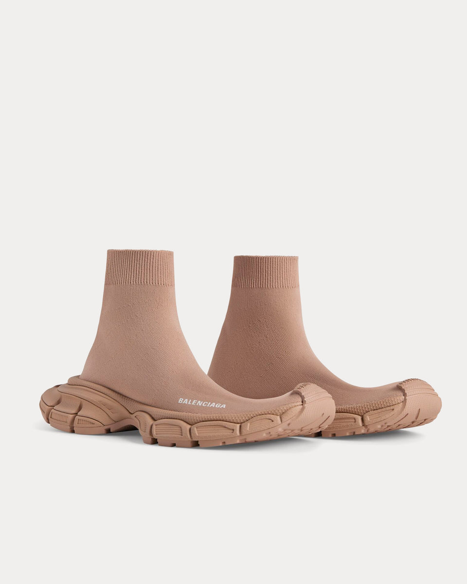 Balenciaga 3XL Sock Recycled Knit Beige High Top Sneakers