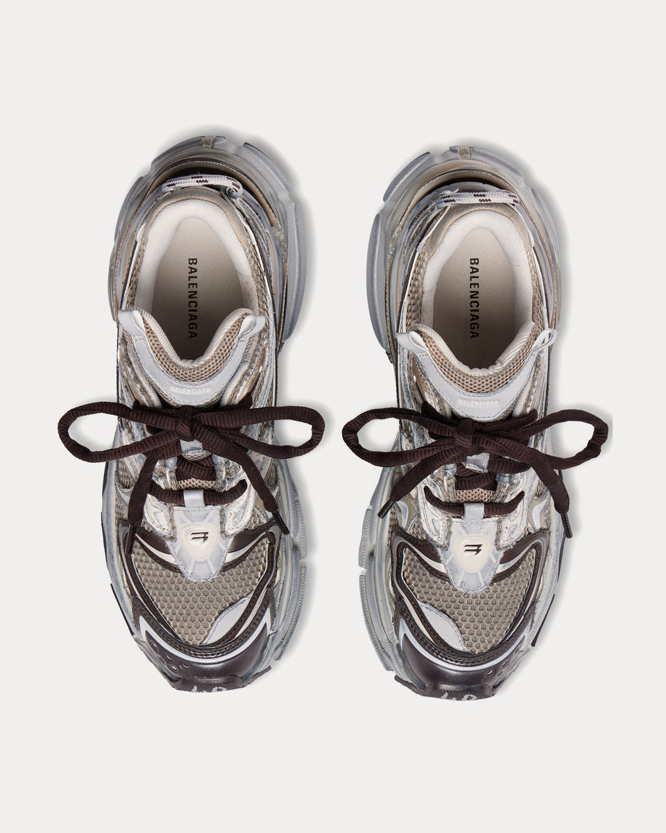 Balenciaga Runner 2.0 Mesh & Polyurethane Beige Low Top Sneakers ...