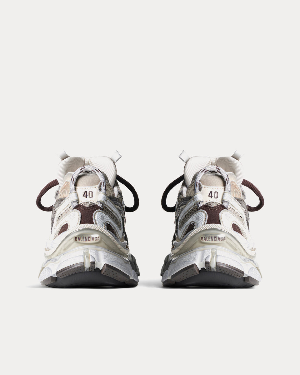 Balenciaga Runner 2.0 Mesh & Polyurethane Beige Low Top Sneakers ...