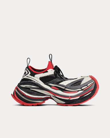 Balenciaga Platform Reduced Black / Grey / Red Low Top Sneakers