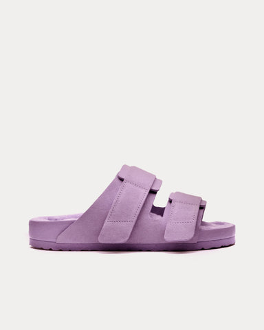 Birkenstock x Tekla Uji Shearling Mauve Sandals