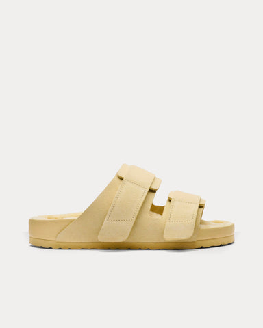 Birkenstock x Tekla Uji Shearling Straw Sandals