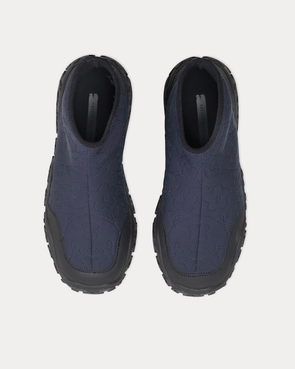 Cecilie Bahnsen Belma Hoodie in Navy Summer Merino Knit