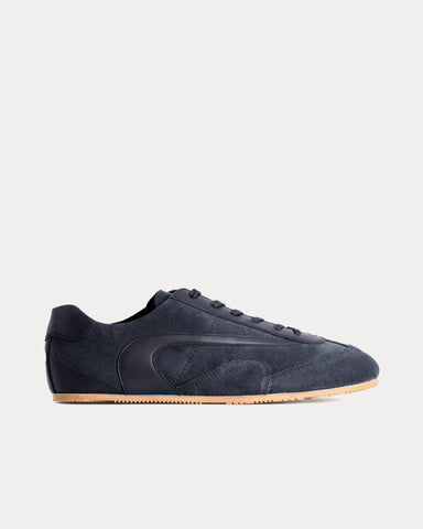 COS Minimal Suede Steel Blue Low Top Sneakers