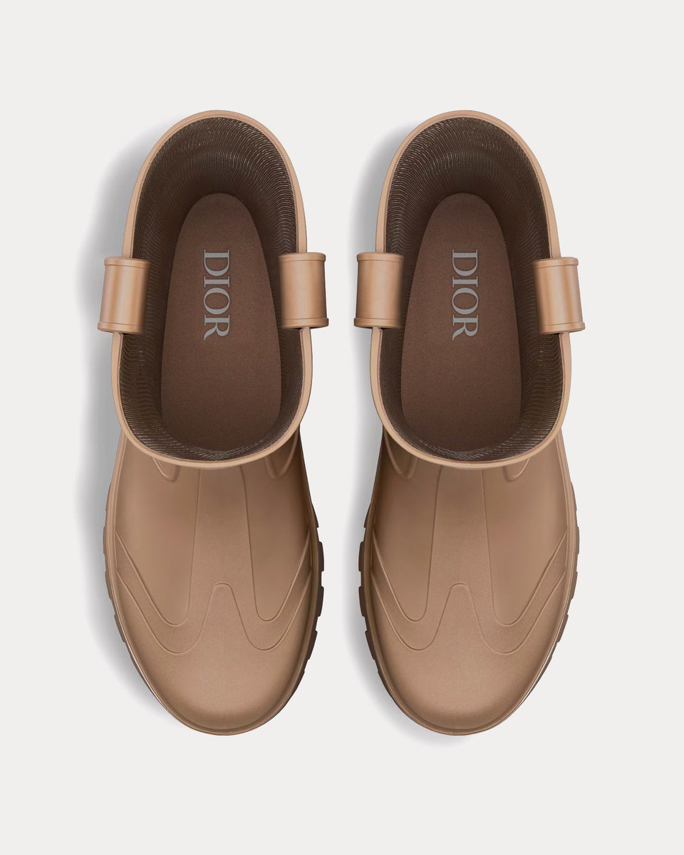 dior transparent high top rubber boots
