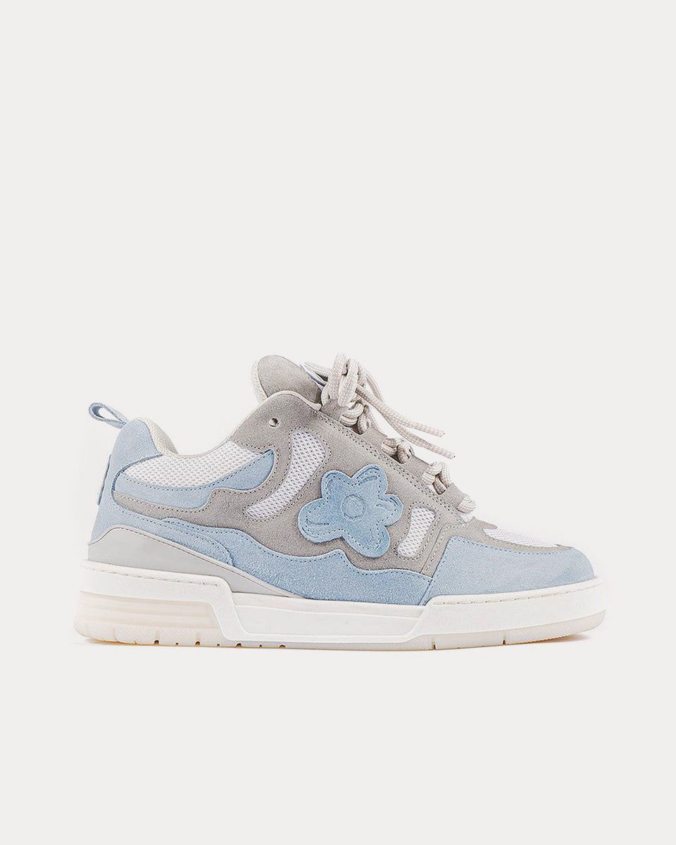 Flower Instincts 101 Grey / Blue Low Top Sneakers Sneak in Peace