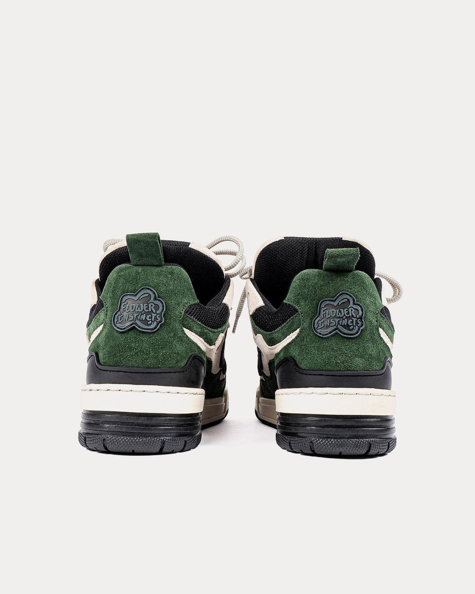 Flower Instincts x Rebecca Maria Bretton Woods Green / Black Low Top ...
