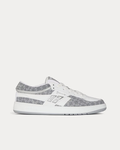 Givenchy G Move Mixed Leathers & Denim Monogram 72 Grey / White Low Top Sneakers