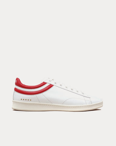 Helms Paris Flying Ace Leather White / Red Low Top Sneakers