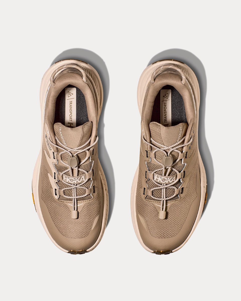 Hoka Transport GoreTex Dune / Eggnog Running Shoes Sneak in Peace