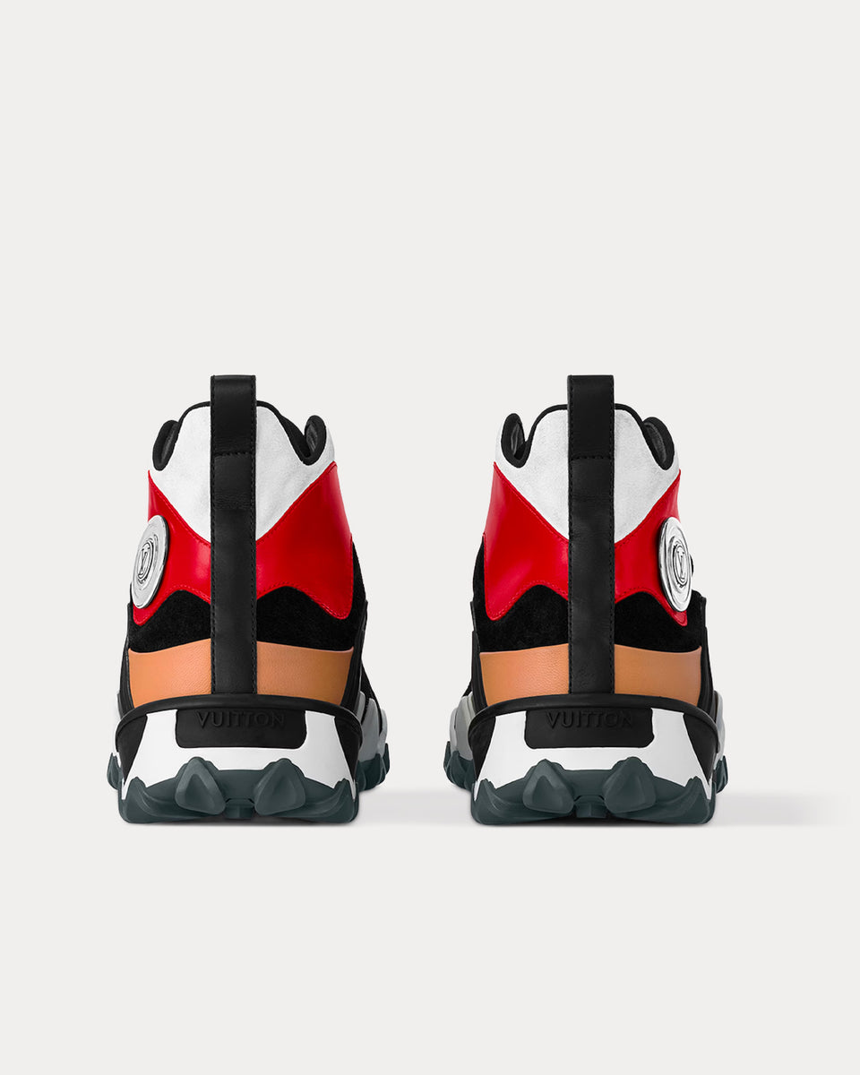 Louis Vuitton LV Rush Black / Red High Top Sneakers - Sneak in Peace