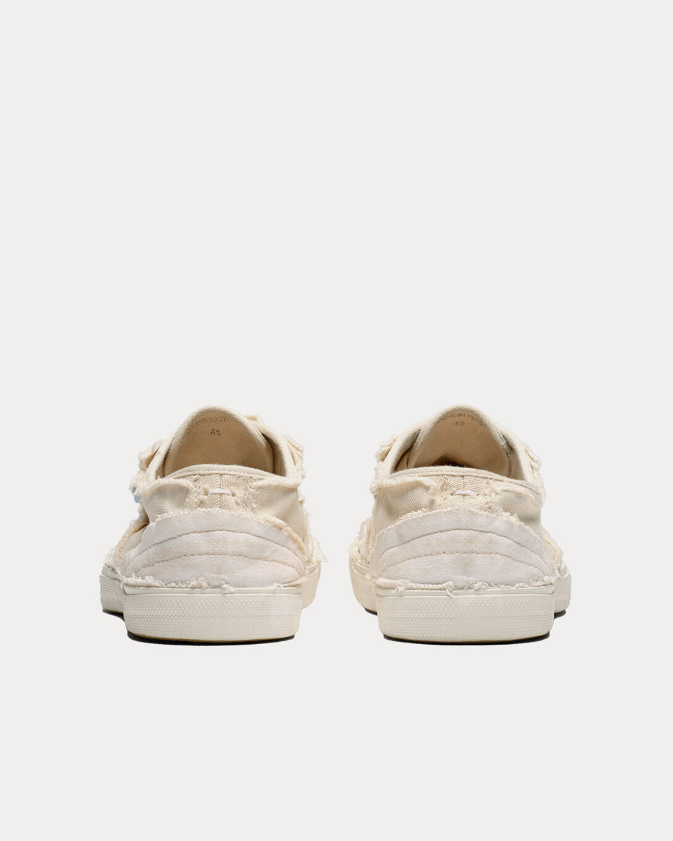 Maison Margiela canvas 〇22 Used processing inside out sneakers shoes S97WS0063 Ivory 38