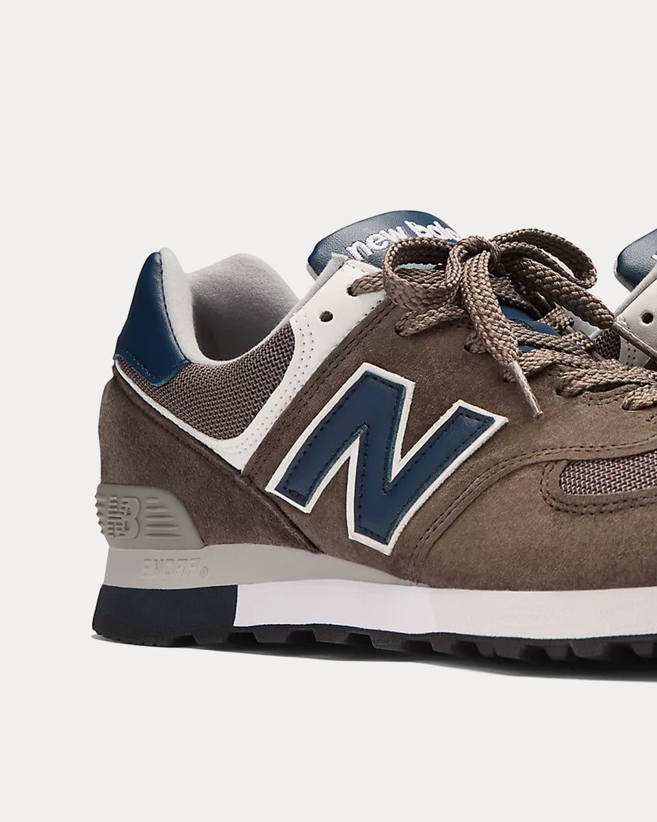 New Balance MADE in UK 576 Morel / Navy Blazer / Vaporous Gray Low Top Sneakers - Sneak in Peace