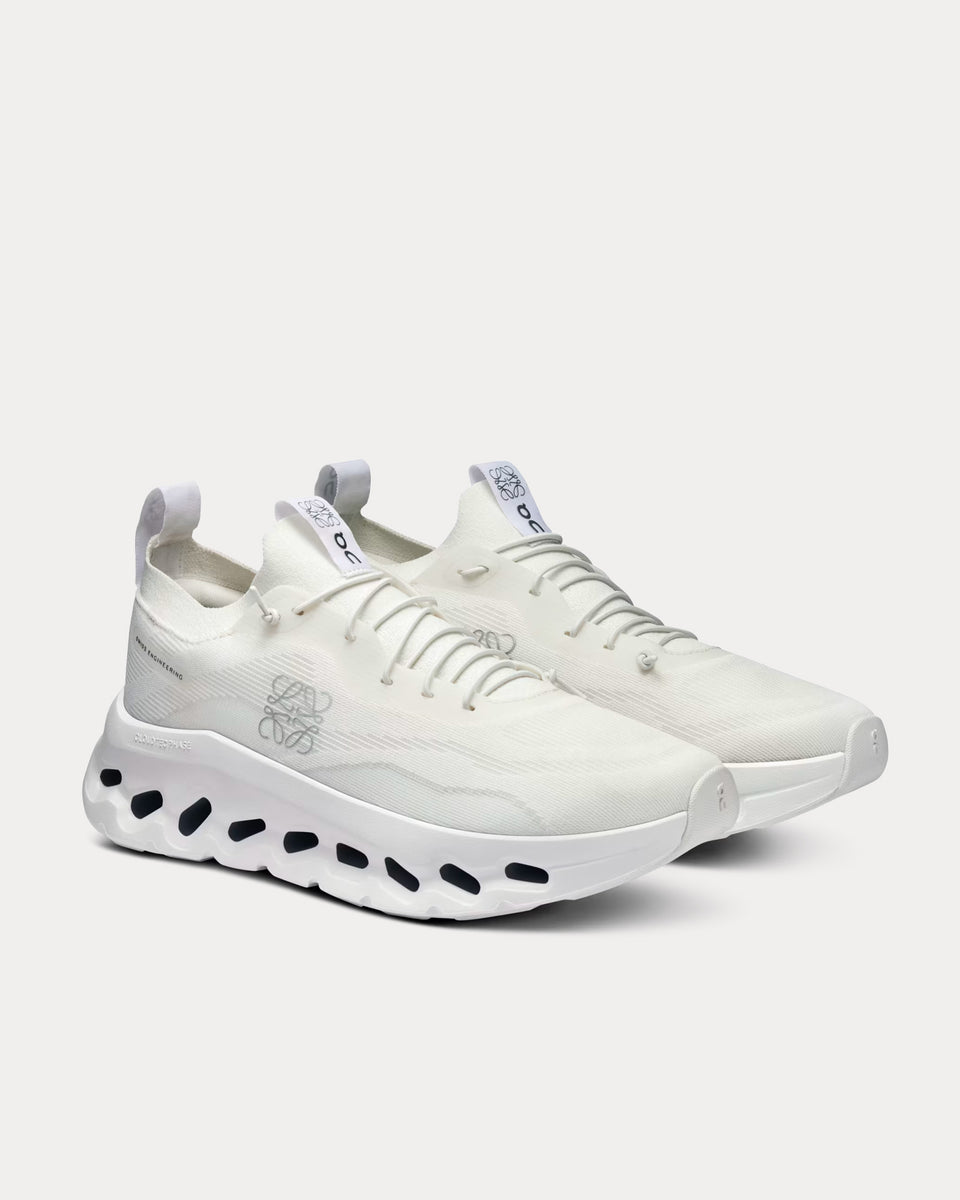 On Running x Loewe Cloudtilt All White Low Top Sneakers Sneak in Peace