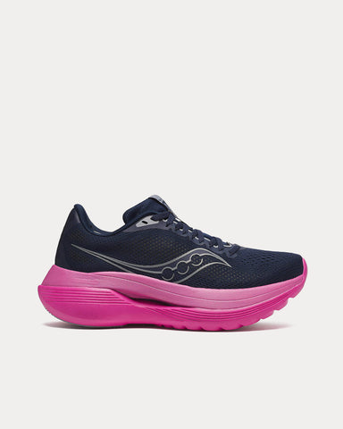Saucony Endorphin Navy / Fuchsia Running Shoes