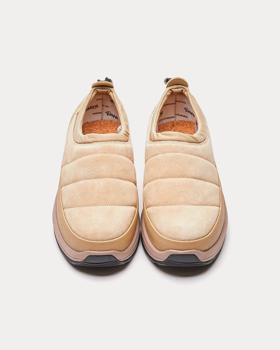 Suicoke PEPPER-mod-sev Suede Beige Slip On Sneakers - Sneak in Peace