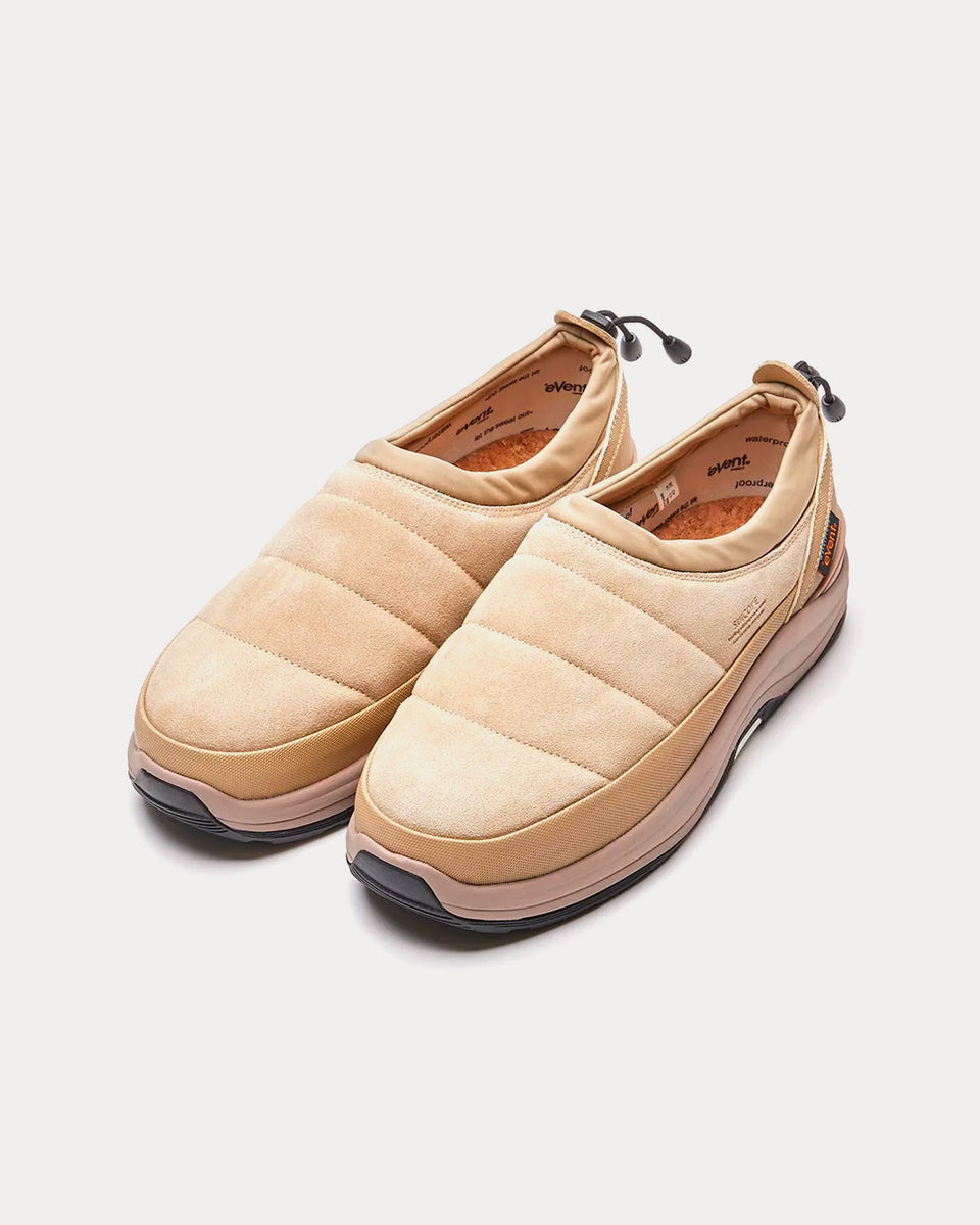 Suicoke PEPPER-mod-sev Suede Beige Slip On Sneakers - Sneak in Peace