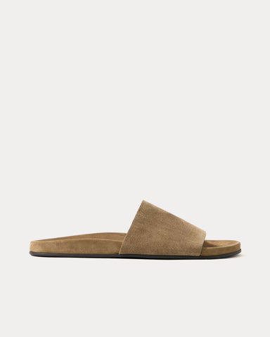 The Row Hugh Suede Military Slides