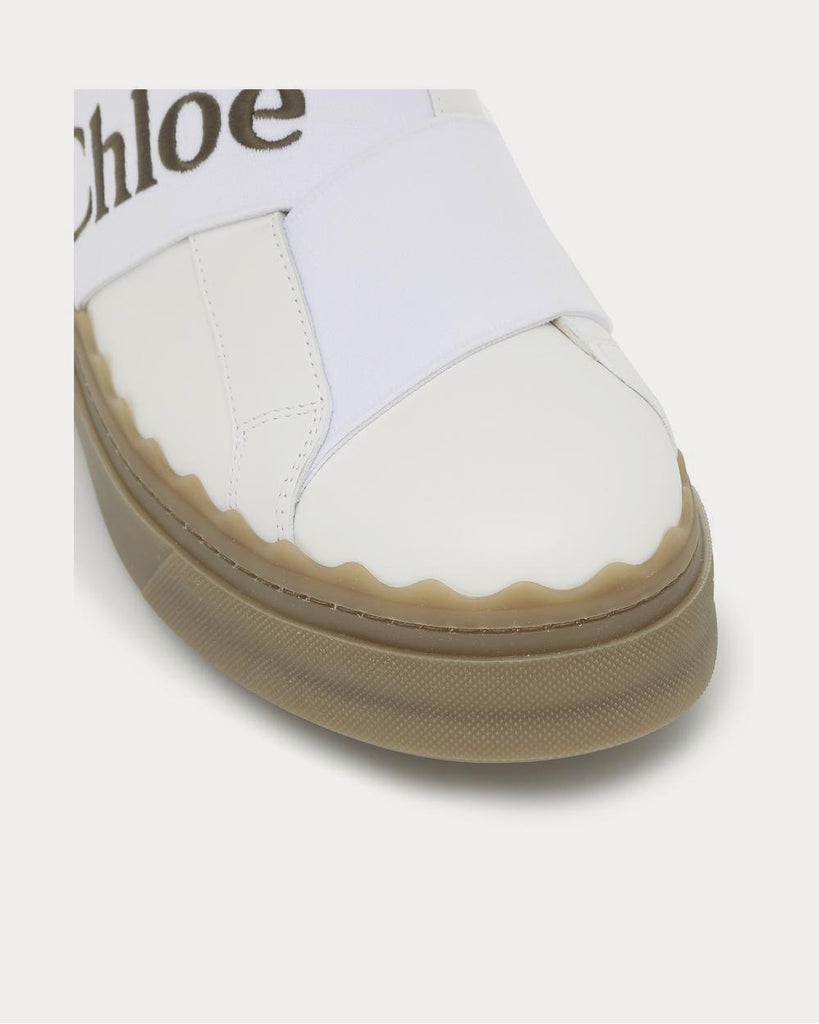 Lauren leather Grove Brown Slip On Sneakers