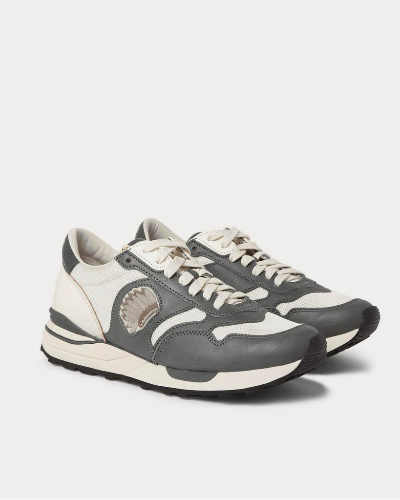 Roland Leather and Mesh Gray low top sneakers