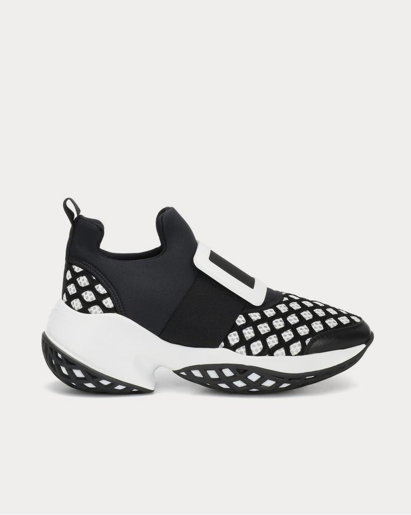 Viv' Run Nero + Bianco Low Top Sneakers