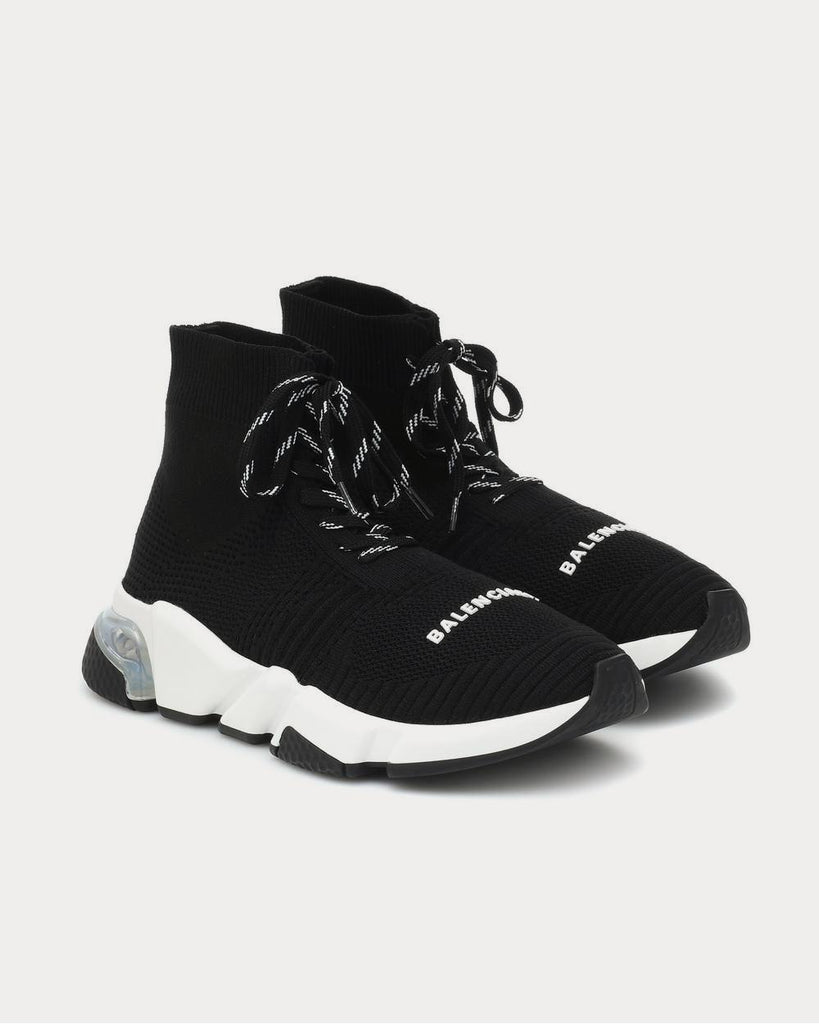 Speed lace-up Black High Top Sneakers