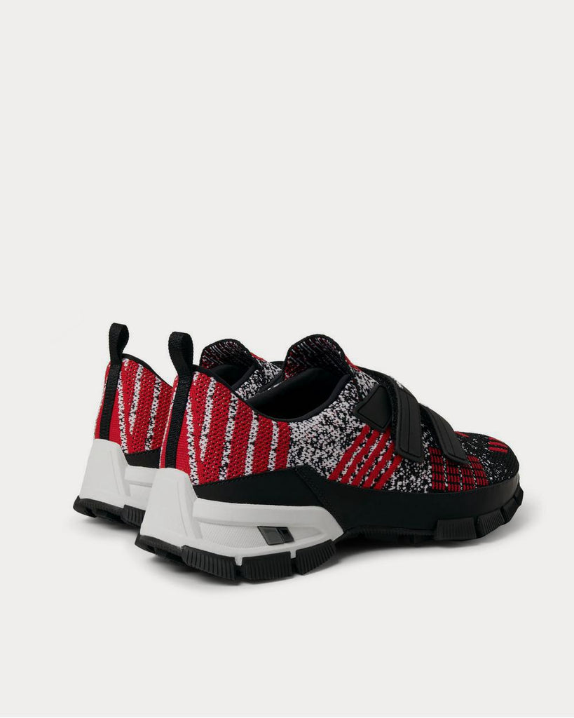 Trail Rubber-Trimmed Mesh Red low top sneakers
