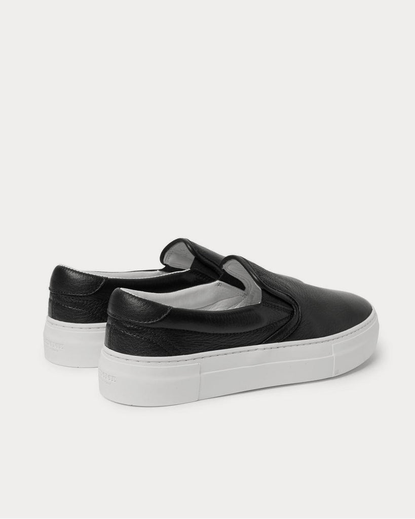 Garda Full-Grain Leather Slip-On Black slip on sneakers
