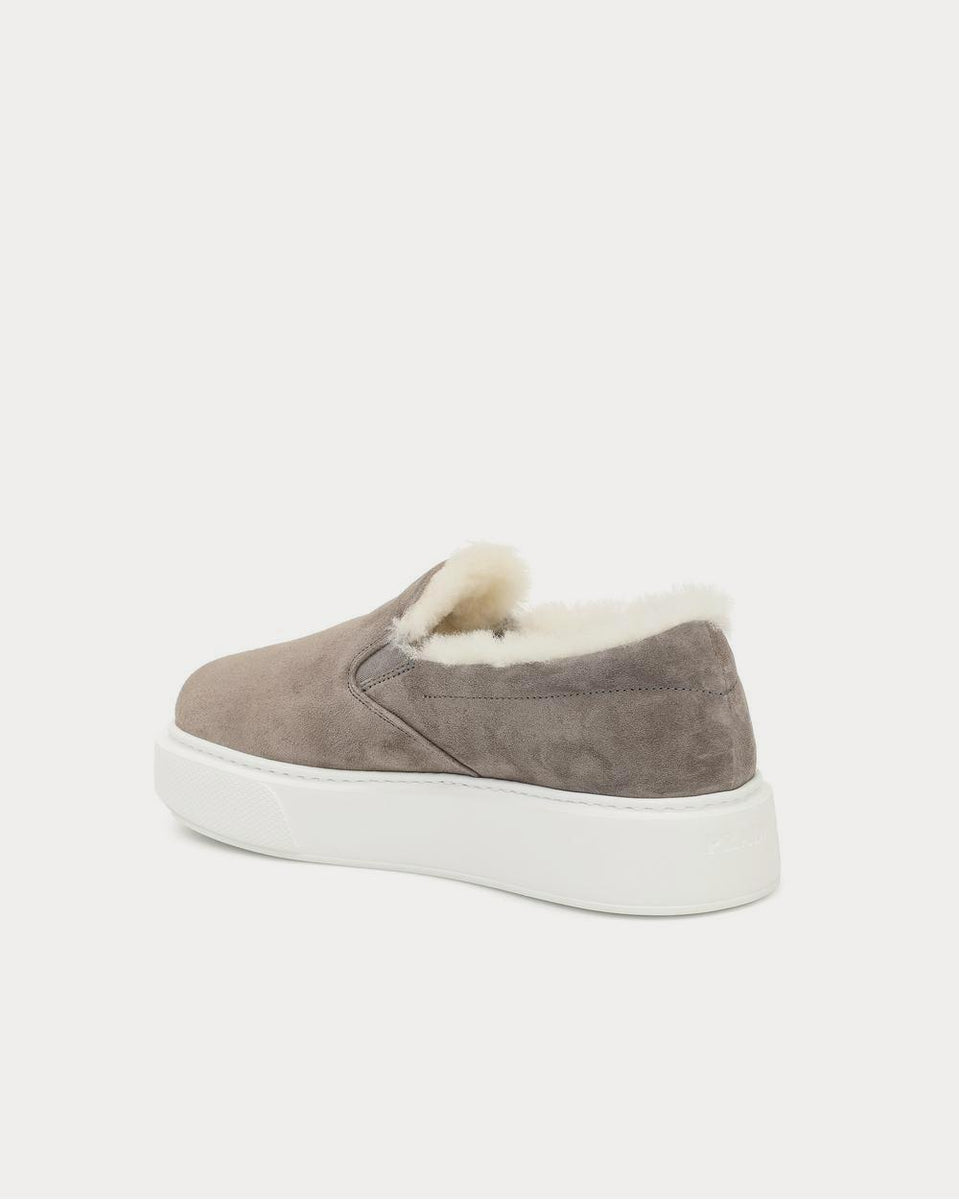 Prada fur lined sneakers sale