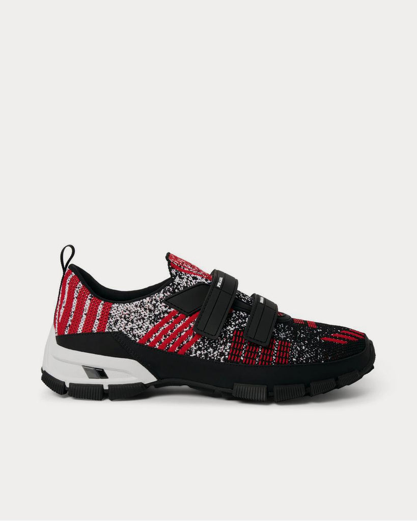 Trail Rubber-Trimmed Mesh Red low top sneakers