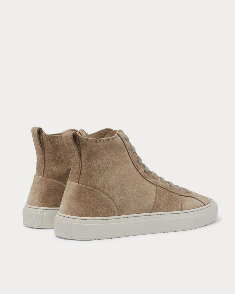 Larry Suede Taupe high top sneakers