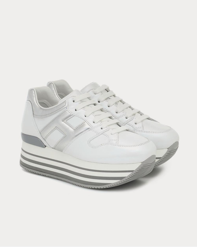 Maxi H222 leather platform Grey Low Top Sneakers