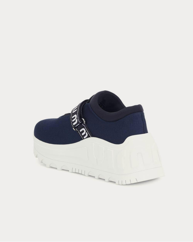 Platform Bleu Low Top Sneakers