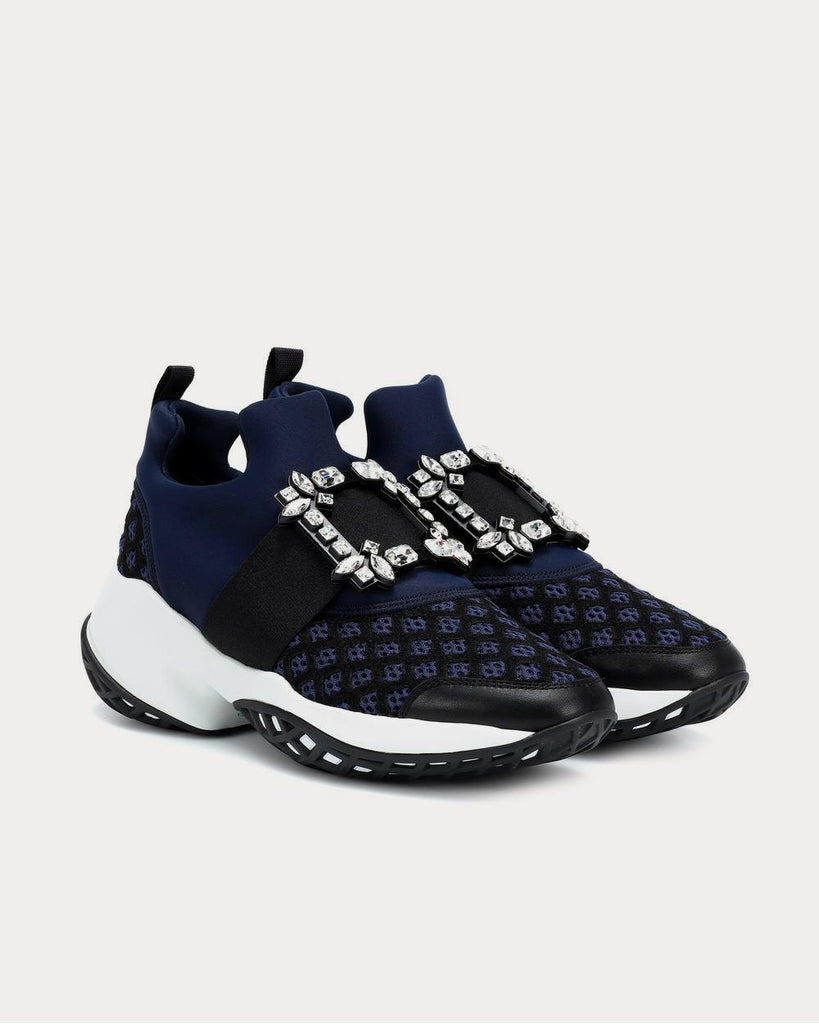 Viv' Run Strass Buckle Blue low top Sneakers