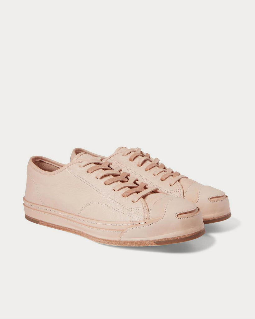 Full-Grain Leather Neutral low top sneakers