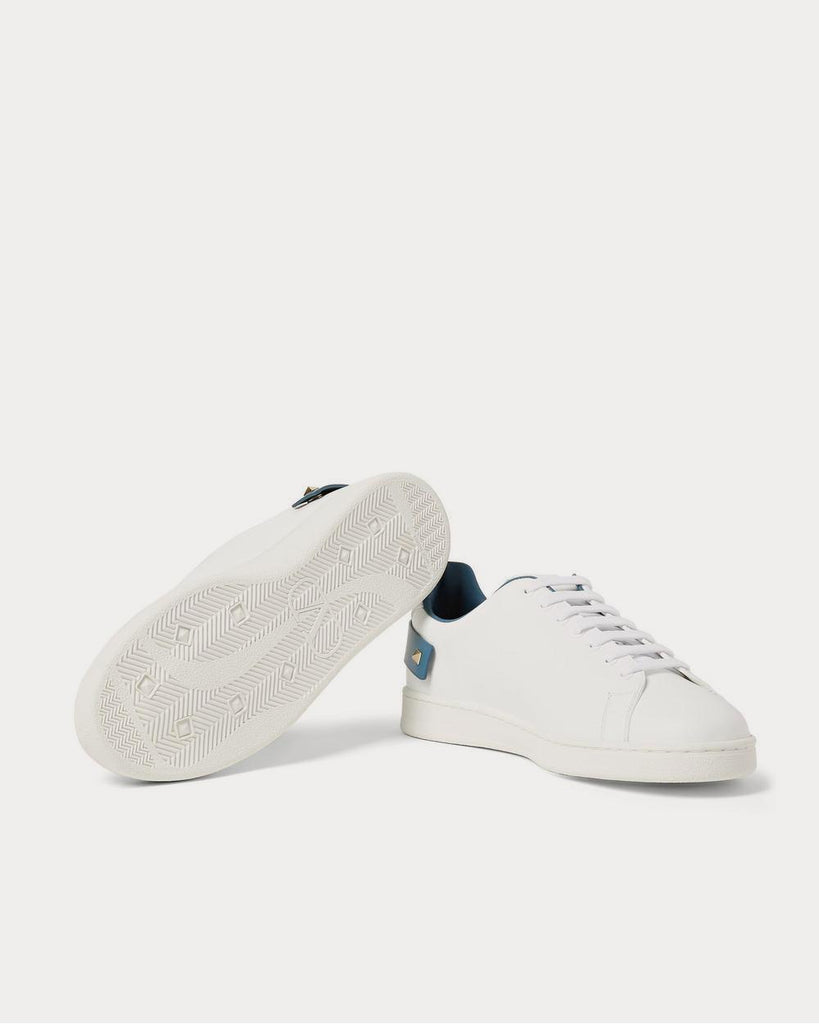 Backnet Perforated Leather White low top sneakers