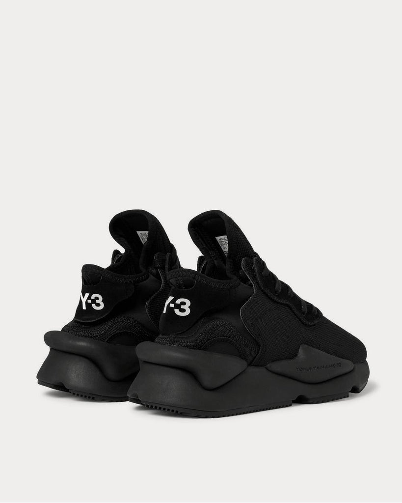 Kaiwa Suede-Trimmed Canvas and Neoprene Black low top sneakers