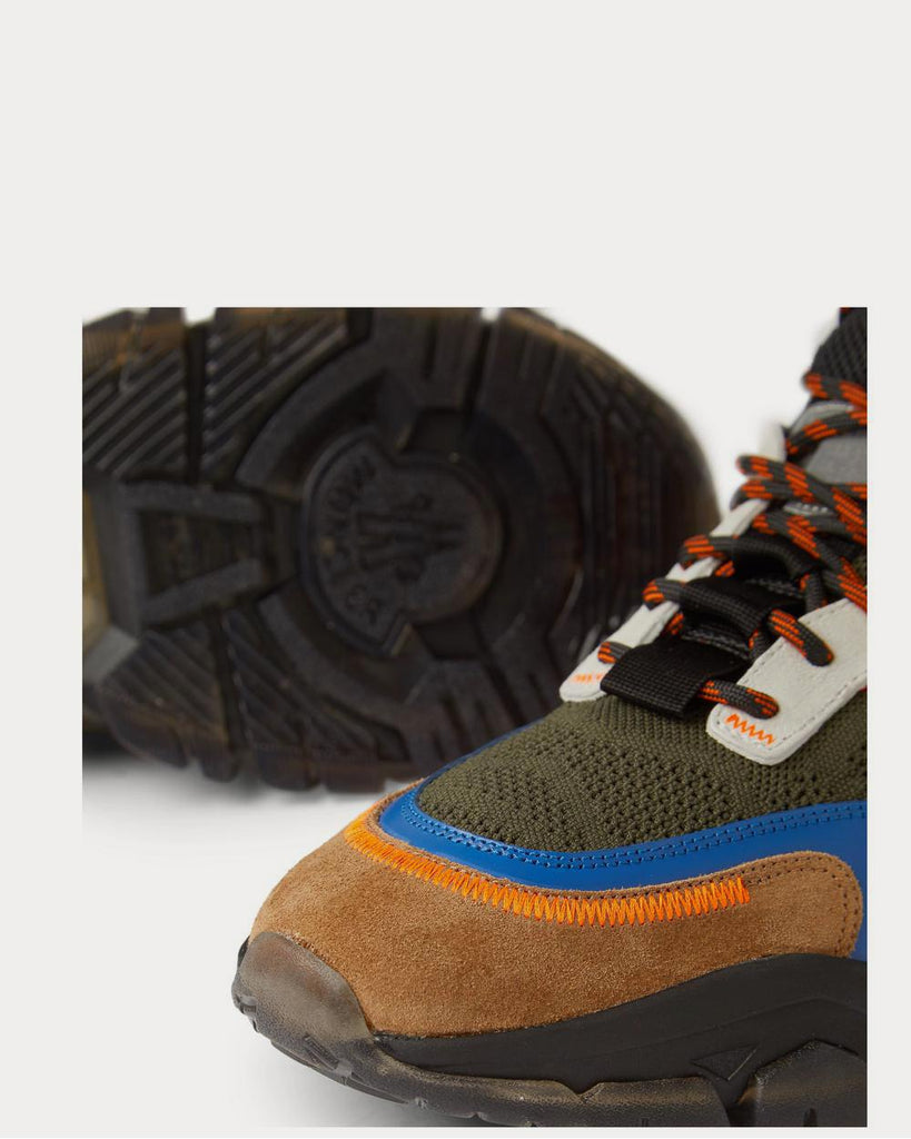 Leave No Trace Suede and Leather-Trimmed Mesh High-Top Green high top sneakers