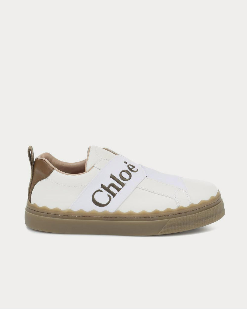 Lauren leather Grove Brown Slip On Sneakers