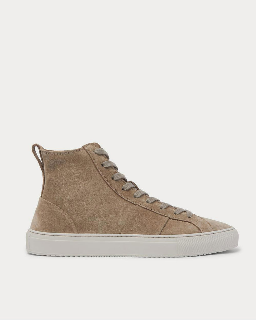 Larry Suede Taupe high top sneakers