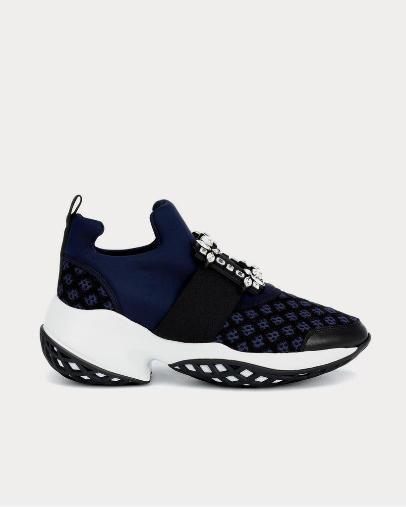 Viv' Run Strass Buckle Blue low top Sneakers