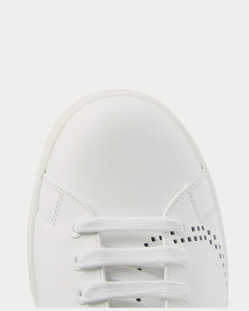 Net Perforated Leather White low top sneakers