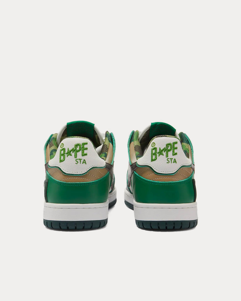 SK8 Sta ABC Camo Green Low Top Sneakers