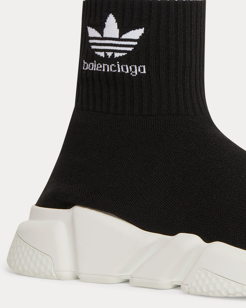 Speed Knit Black High Top Sneakers